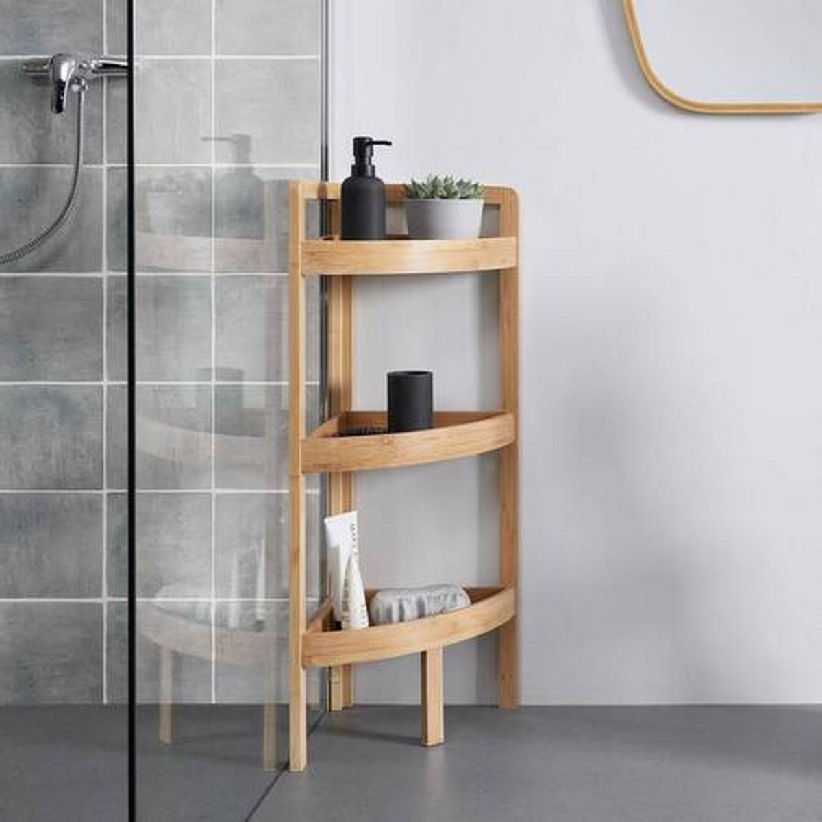 Regal Bonny Naturfarben Bambus - Naturfarben, MODERN, Naturmaterialien (29/85/29cm) - Bessagi Home