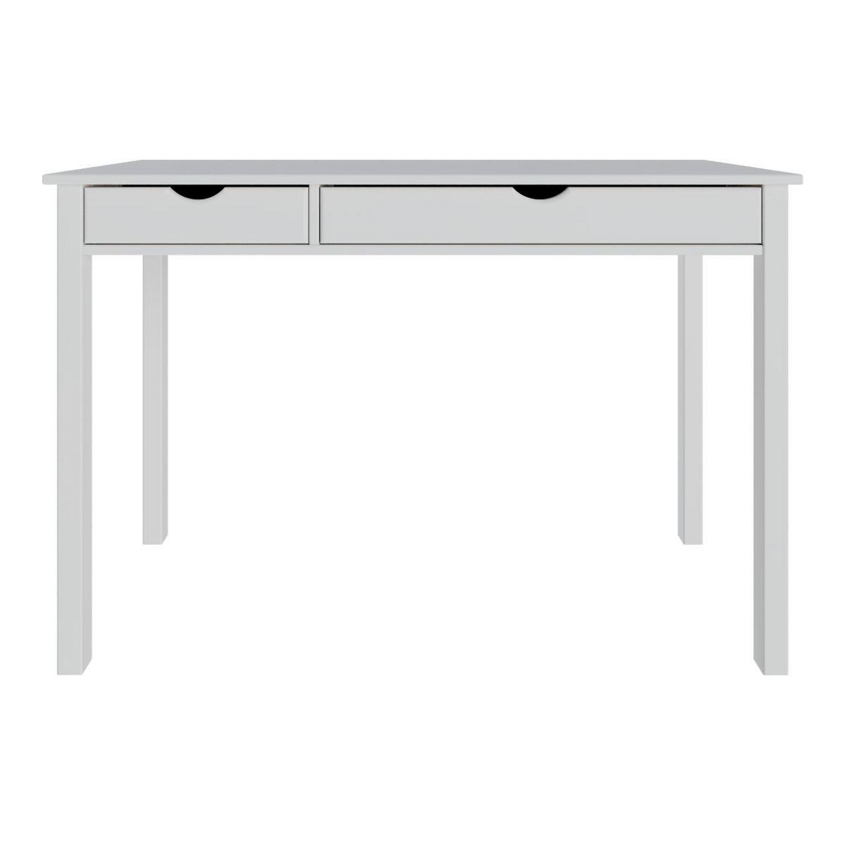 BIURKO GAVA - biały, Konventionell, materiał drewnopochodny/drewno (120/80/60cm) - MID.YOU