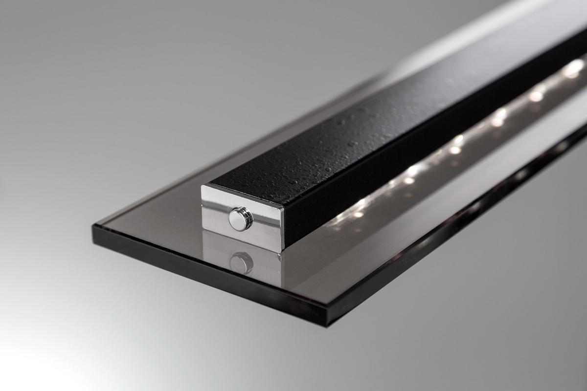 LAMPA WISZĄCA LED 60442 - czarny/kolor chromowy, Trend, metal/szkło (88/9/80-150cm) - Fischer & Honsel