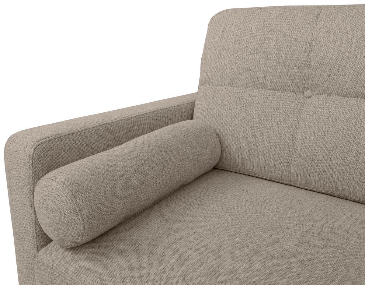 Trosjed Na Razvlačenje Noret - bež/hrast Wotan, Konvencionalno, tekstil/drvo (222/93/99cm) - Modern Living