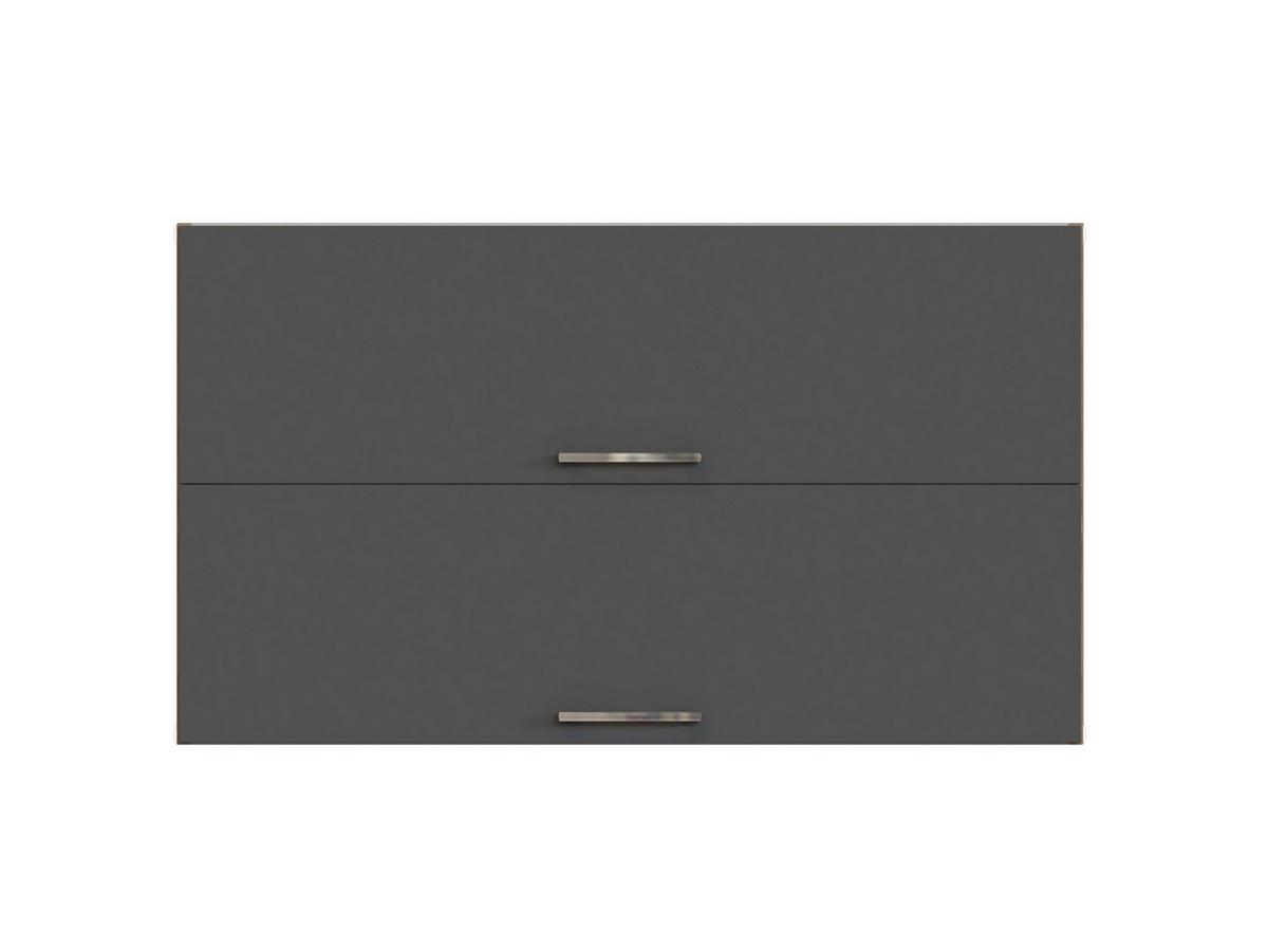 Held Küchenoberschrank ca. 100 cm Anthrazit/Eiche - Chromfarben/Anthrazit, MODERN, Holzwerkstoff/Metall (100/57/34cm) - Held
