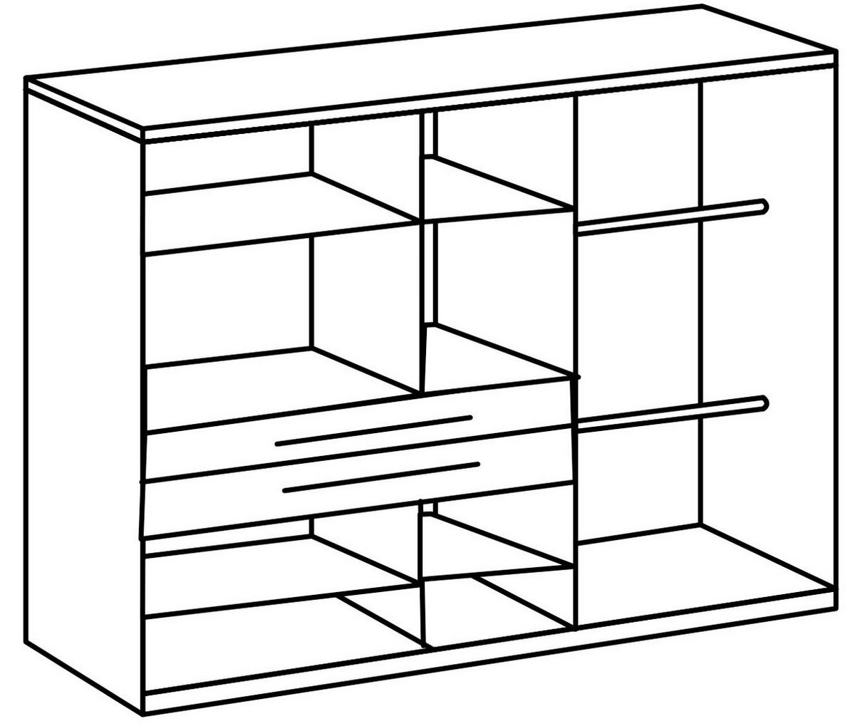 Ormar S Klasičnim Vratima Lumio - kašmir/hrast Artisan, Konvencionalno, drvni materijal (225/208/65cm) - Modern Living