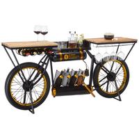 Barski Stol Cruiser Slow Ride -Studio- - zlatne boje/crna, Lifestyle, drvo/metal (187/44/83cm) - Premium Living