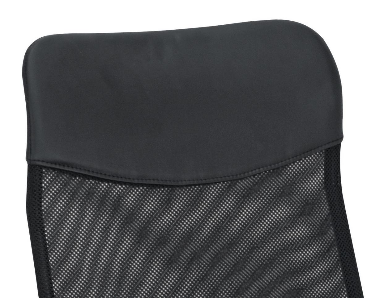 Uredska Stolica Grado - boje kroma/crna, Moderno, drvni materijal/metal (60/109-119/61,5cm) - Modern Living