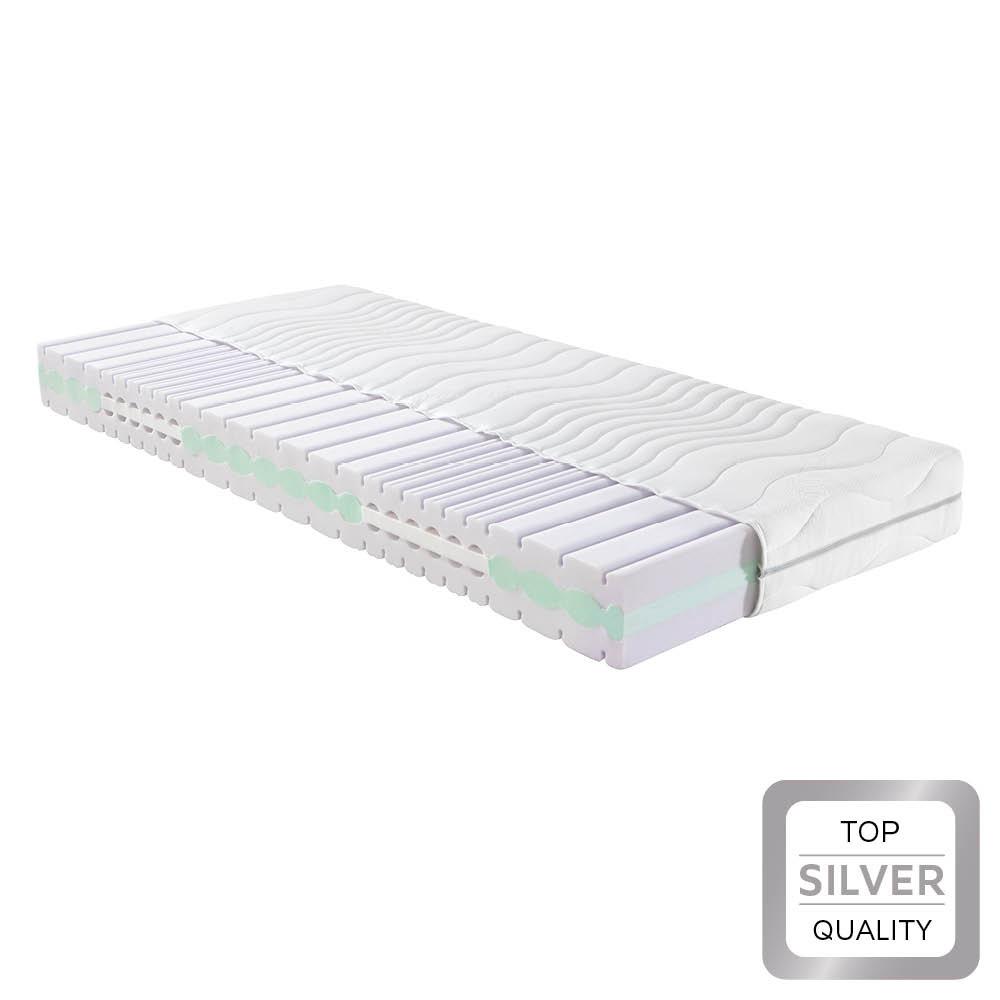 Komfortschaummatratze Premium Sinus H2/3 ca. 160x200cm - Weiss (160/200cm) - Nadana