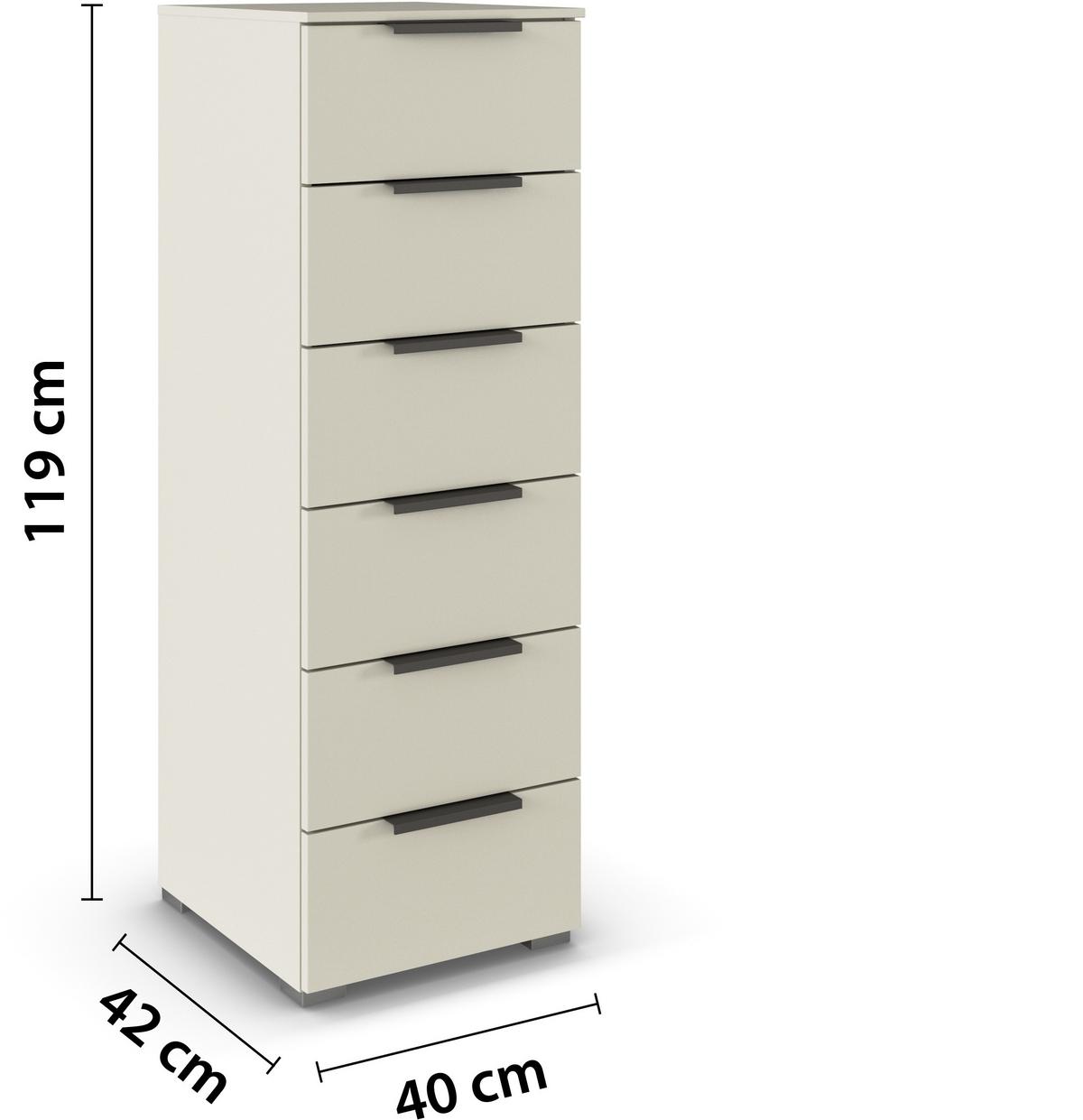 Komoda Paola, Barva Šampanjca - barve šampanjca/barve aluminija, Trend, kovina/leseni material (40/119/42cm) - Novel