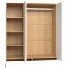 GARDEROB MARLO - vit/ekfärgad, Modern, trämaterial/trä (148/223/60cm) - Bessagi Home