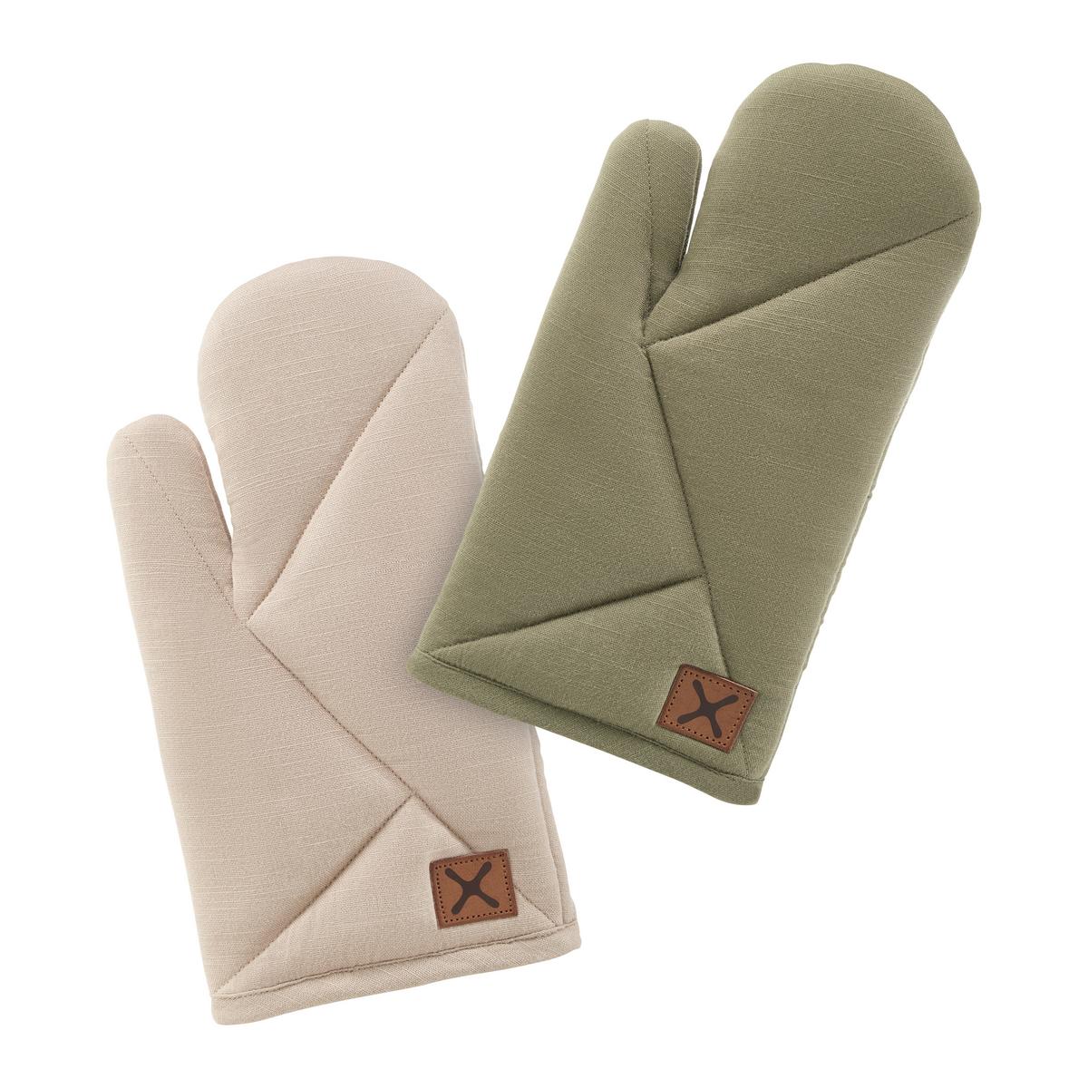 Mănușă pentru cuptor Mads - bej, textil (18/32cm) - Mömax