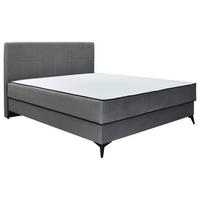 Box Krevet Lina - siva/crna, Moderno, drvni materijal/drvo (180/200cm) - Modern Living