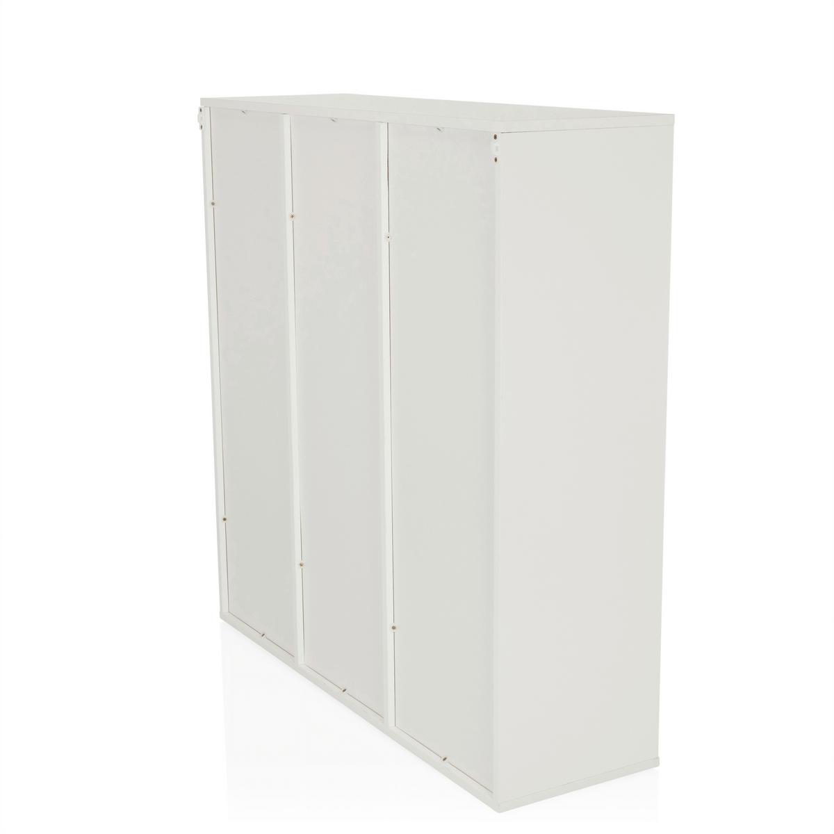 Regal Bjorke, Bela - bela, Moderno, leseni material (97,5/100/30cm) - MID.YOU