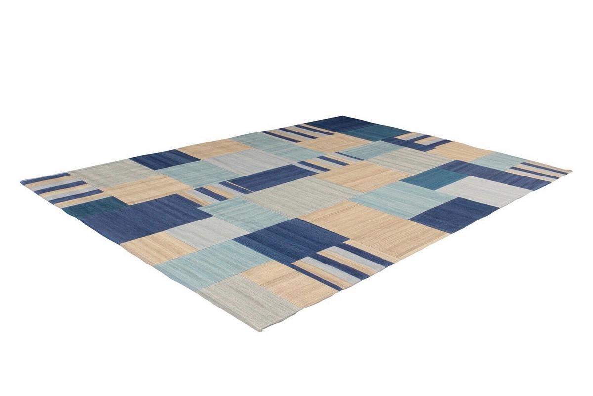 Läufer Radical 315 Blau/multi 80x150 - Blau/Multicolor, Basics, Textil (80/150cm) - Kayoom