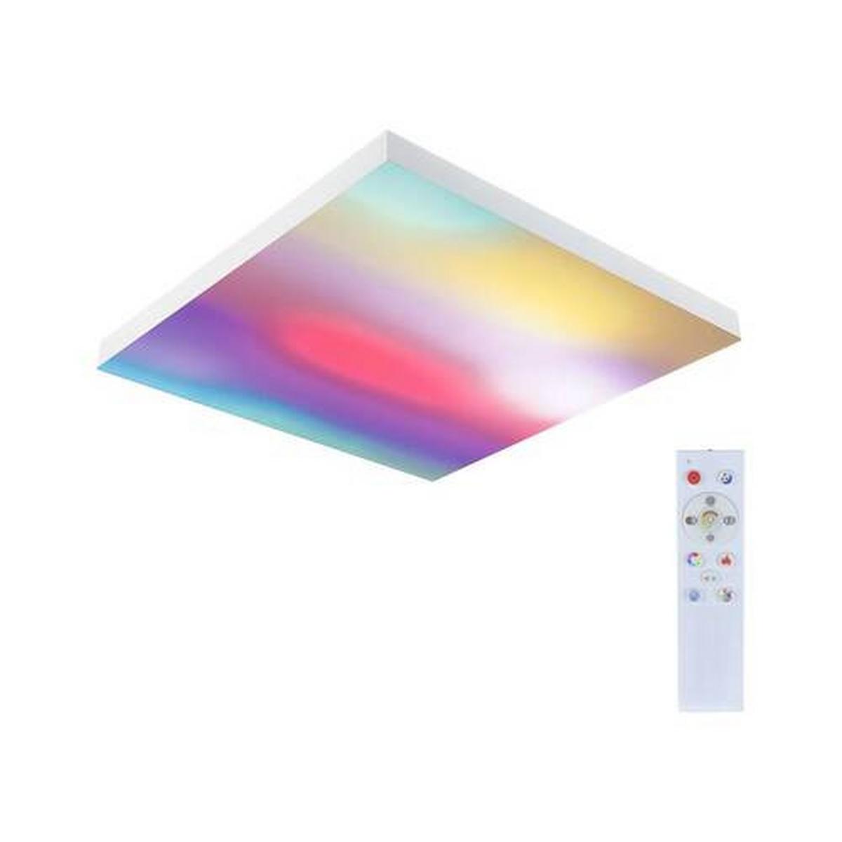 LED-Paneel Velora Rainbow in Weiß max. 19 Watt - Weiß, Basics, Metall (45/45/6,4cm) - Paulmann