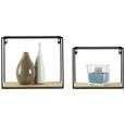 Wandboardset Schwarz - Schwarz, MODERN, Metall (30/25/14cm) Wandboardset Schwarz - Schwarz, MODERN, Metall (30/25/14cm)
