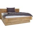 Bett in Eiche, ca. 180x200cm - Eichefarben, KONVENTIONELL, Holz (210,5/200/98cm) - PREMIUM LIVING