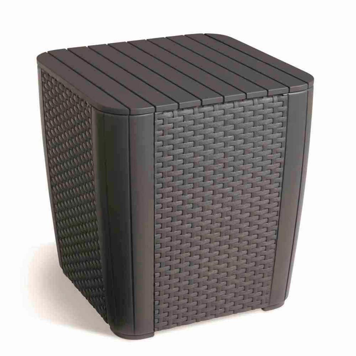 BALKONSET IOWA SET INKL. HÜLLE - Graphitfarben/Grau, MODERN, Kunststoff (54/87/48cm) - Keter