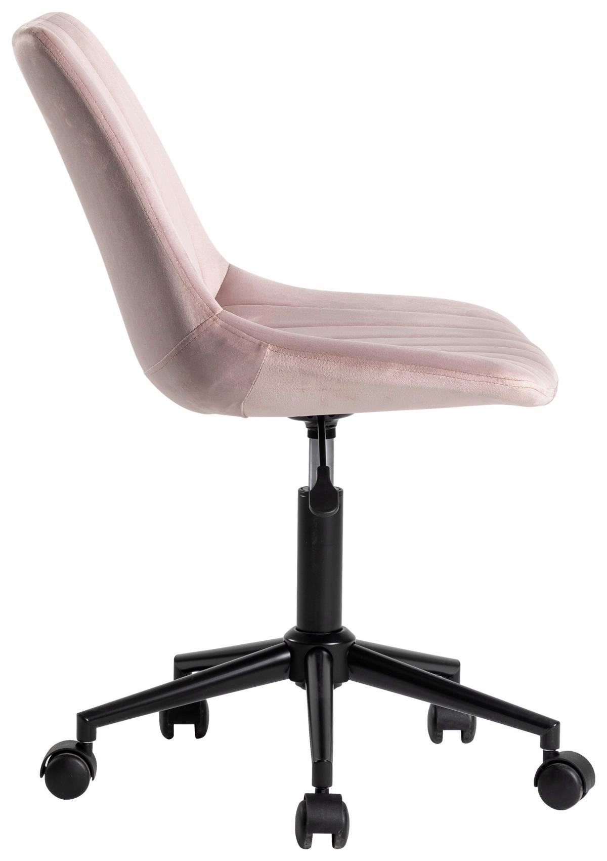 Scaun rotativ BLUSH - violet/negru, Modern, plastic/metal (50/81-93/57cm) - Modern Living