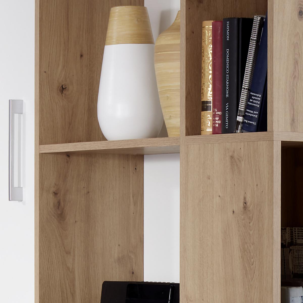 Ormar Kutni Box - bijela/hrast Artisan, Moderno, drvni materijal (120/205/150cm) - Modern Living