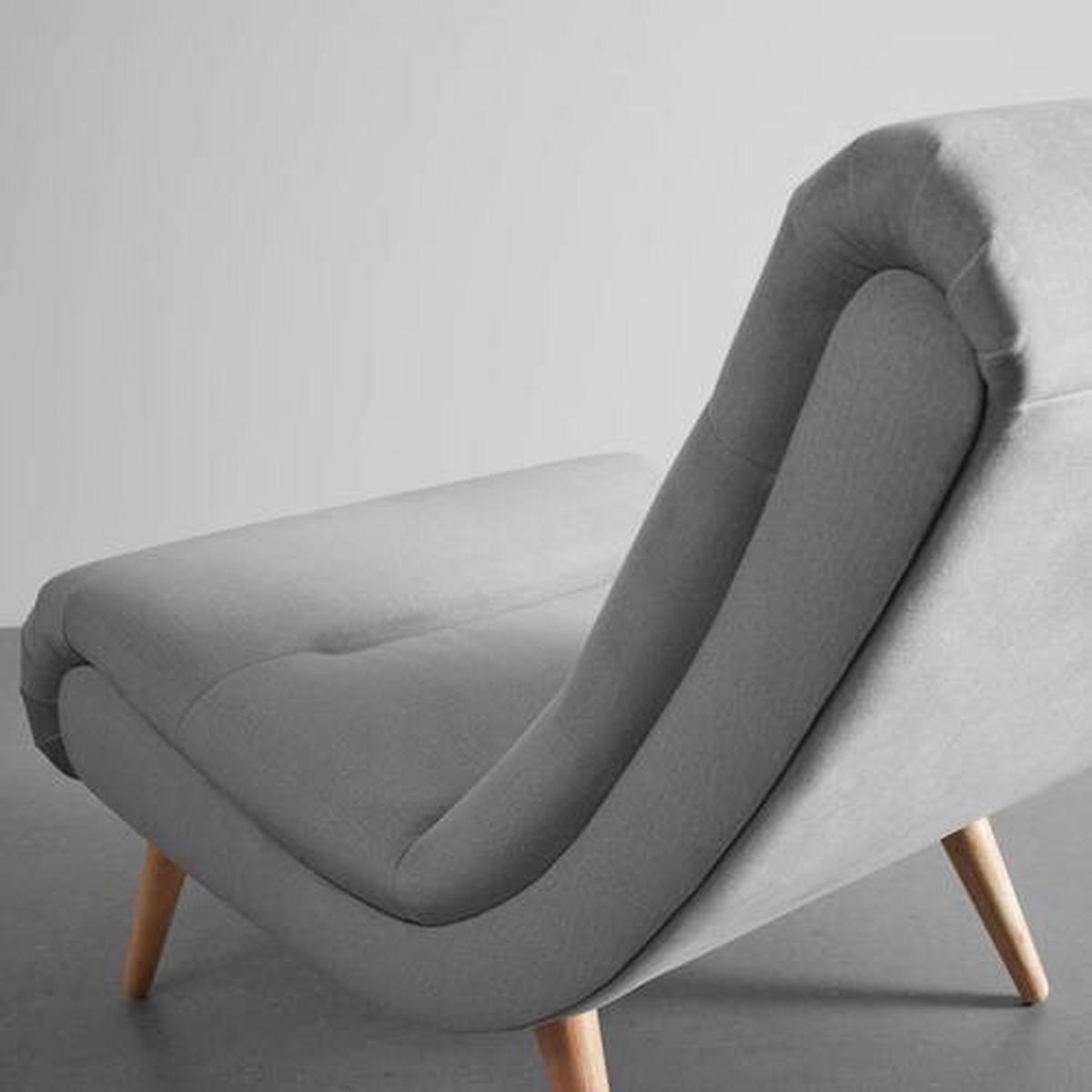 Relaxsessel Jan Hellgrau Samt - Hellgrau/Naturfarben, MODERN, Holz/Textil (74/102/90cm) - Bessagi Home