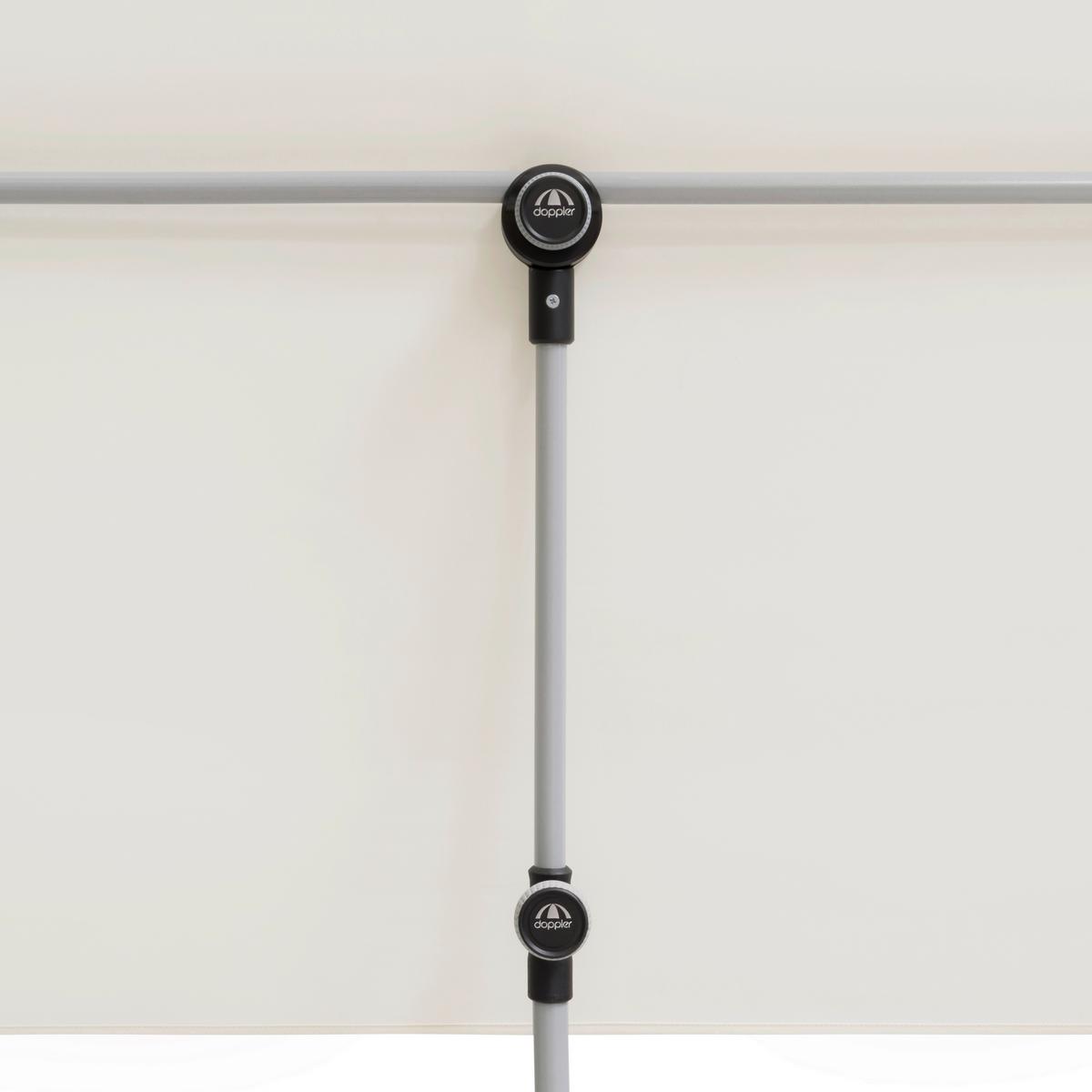 Sonnenschirm Active Balkonblende Naturfarben - Alufarben/Naturfarben, Design, Textil/Metall (180/130cm) - Doppler
