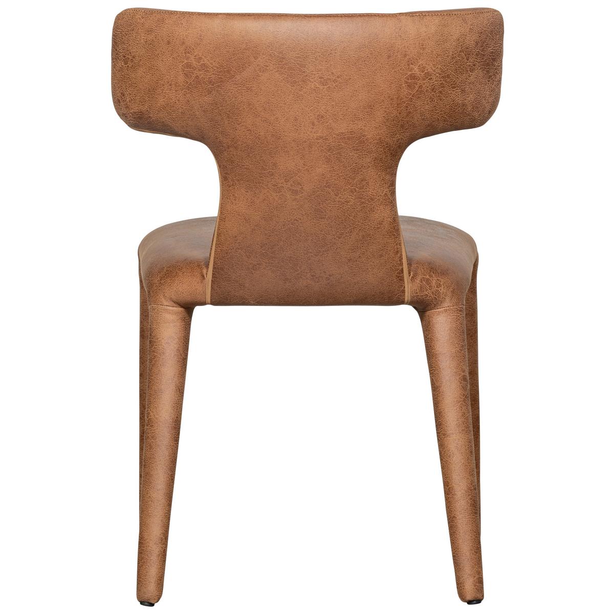 Stuhl-Set Permit Cognac B: 52cm - Cognac, MODERN, Holzwerkstoff/Textil (52/78/53cm) - Livetastic