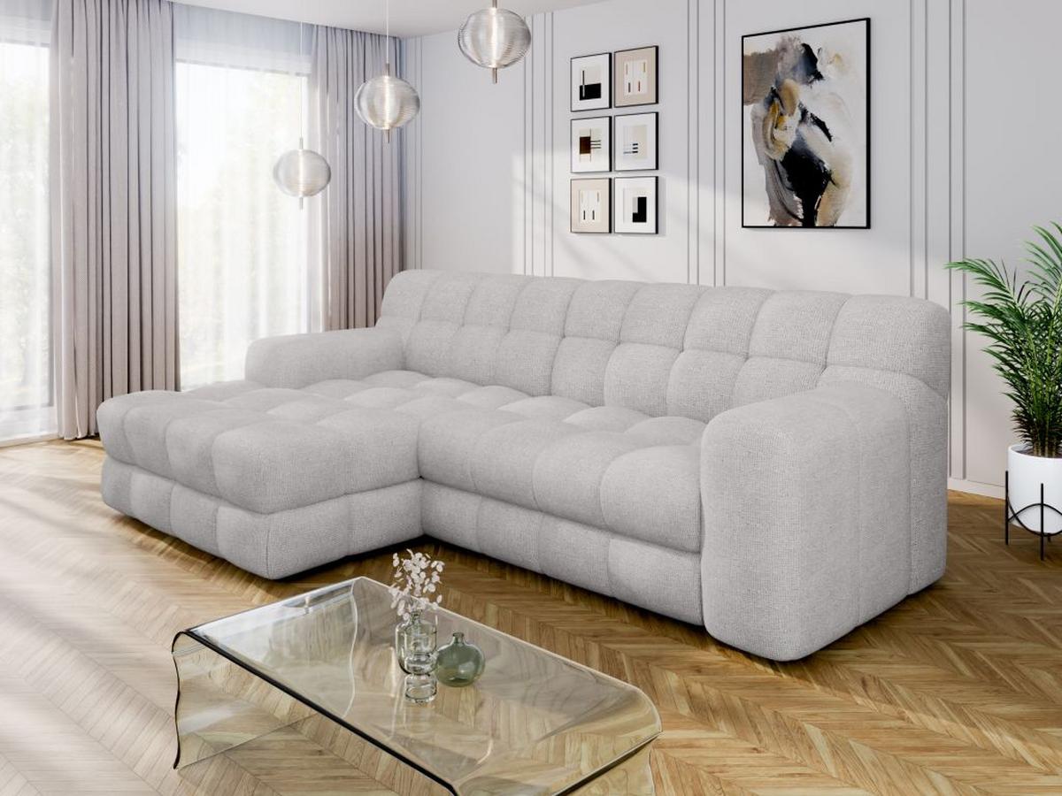 Kutna Garnitura Karl - siva/crna, Moderno, tekstil/plastika (169/287cm) - Modern Living