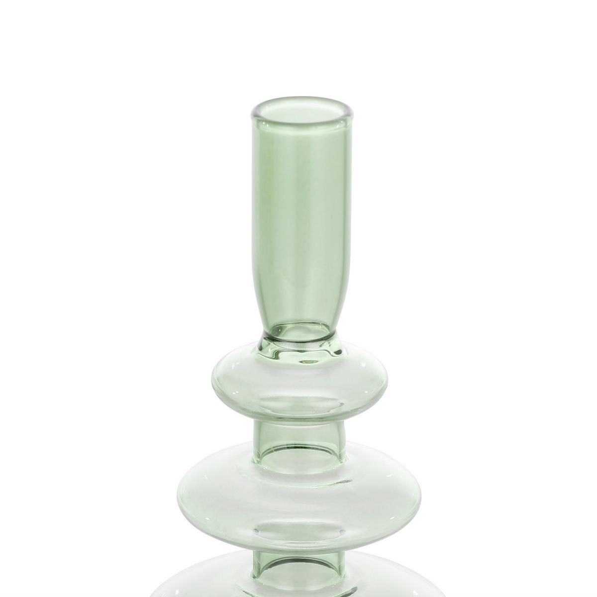 Stabkerzenhalter Molume Grün - Grün, LIFESTYLE, Glas (9/22,5cm)