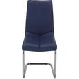 Schwingstuhl Blau - Blau/Chromfarben, MODERN, Textil/Metall (47/97/56cm) - Based