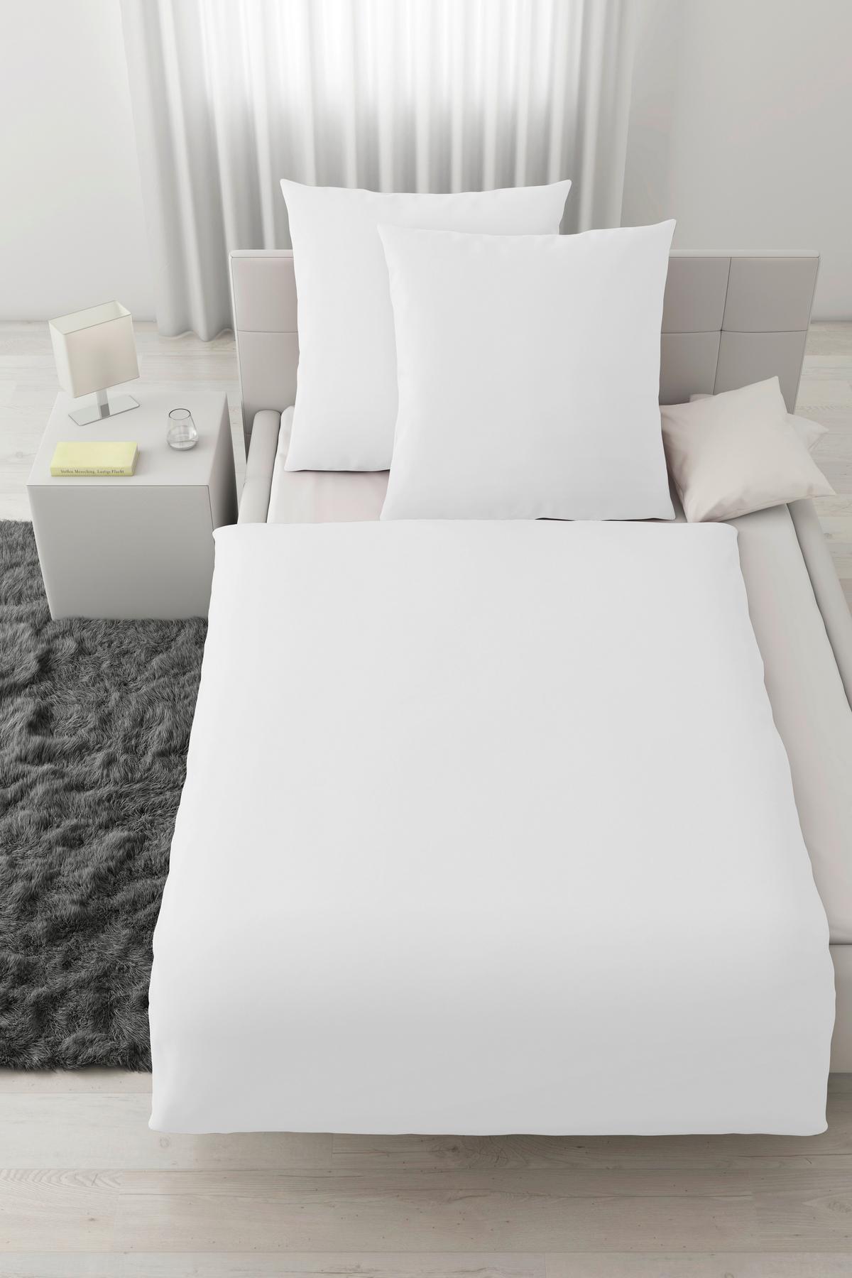 Bettwäsche Victoria XXL Weiß ca. 200x200cm - Weiß, MODERN, Textil (200/200cm) - Mömax