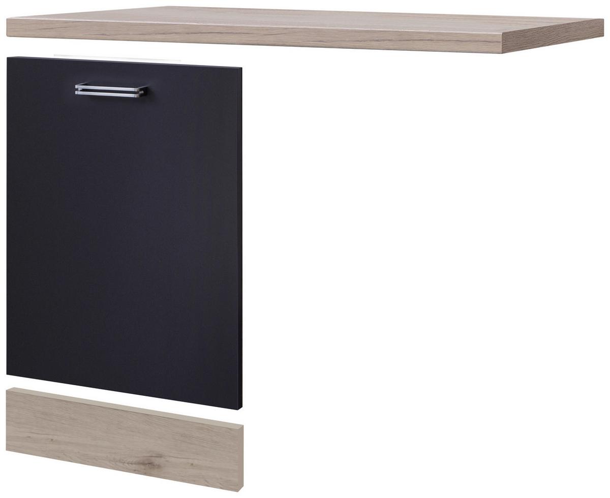 Geschirrspülerblende Anthrazit/Eiche - MODERN (110/60cm) - FlexWell