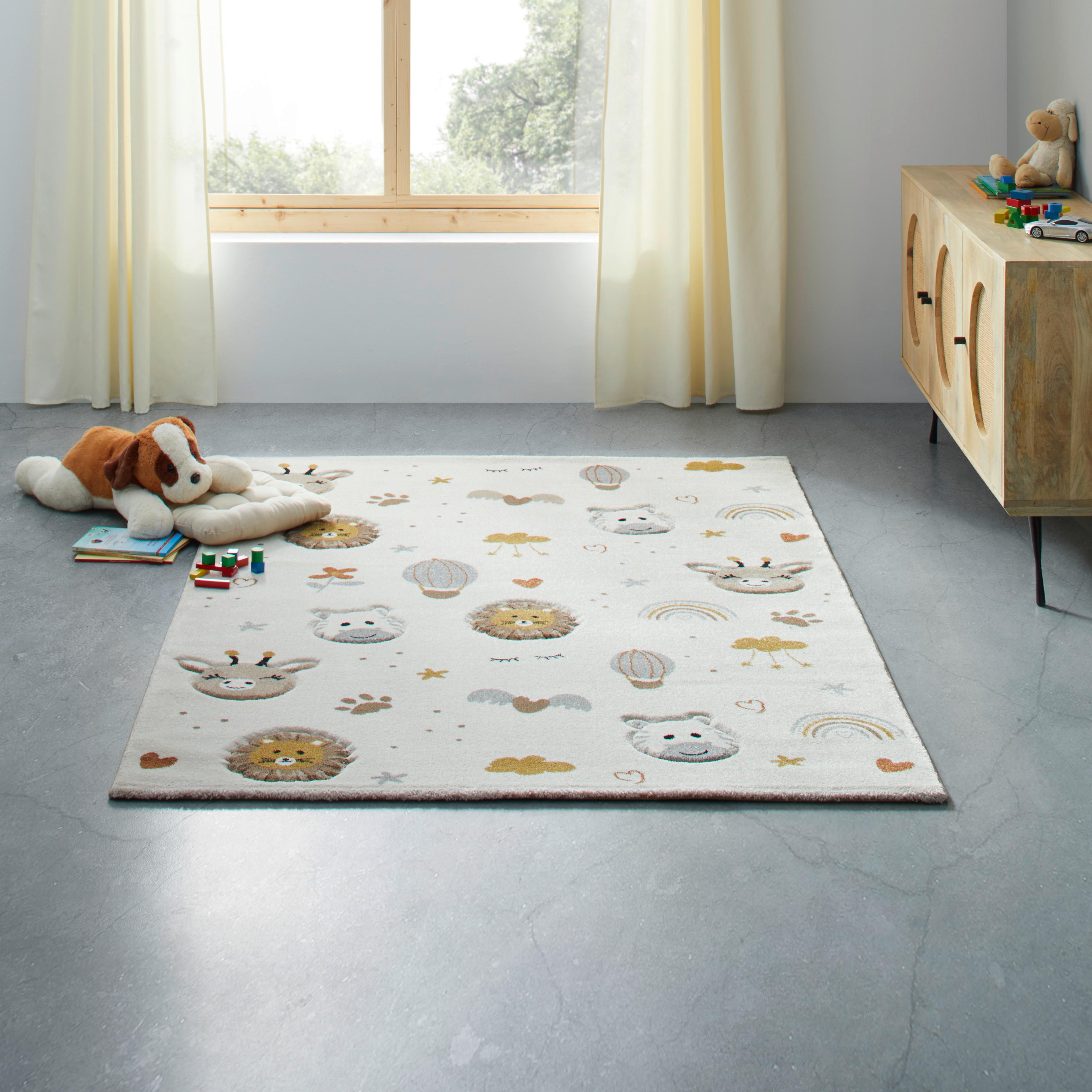 BARNMATTA SUNNY 1 - beige/brun, Basics, textil (120/170cm) - Mömax