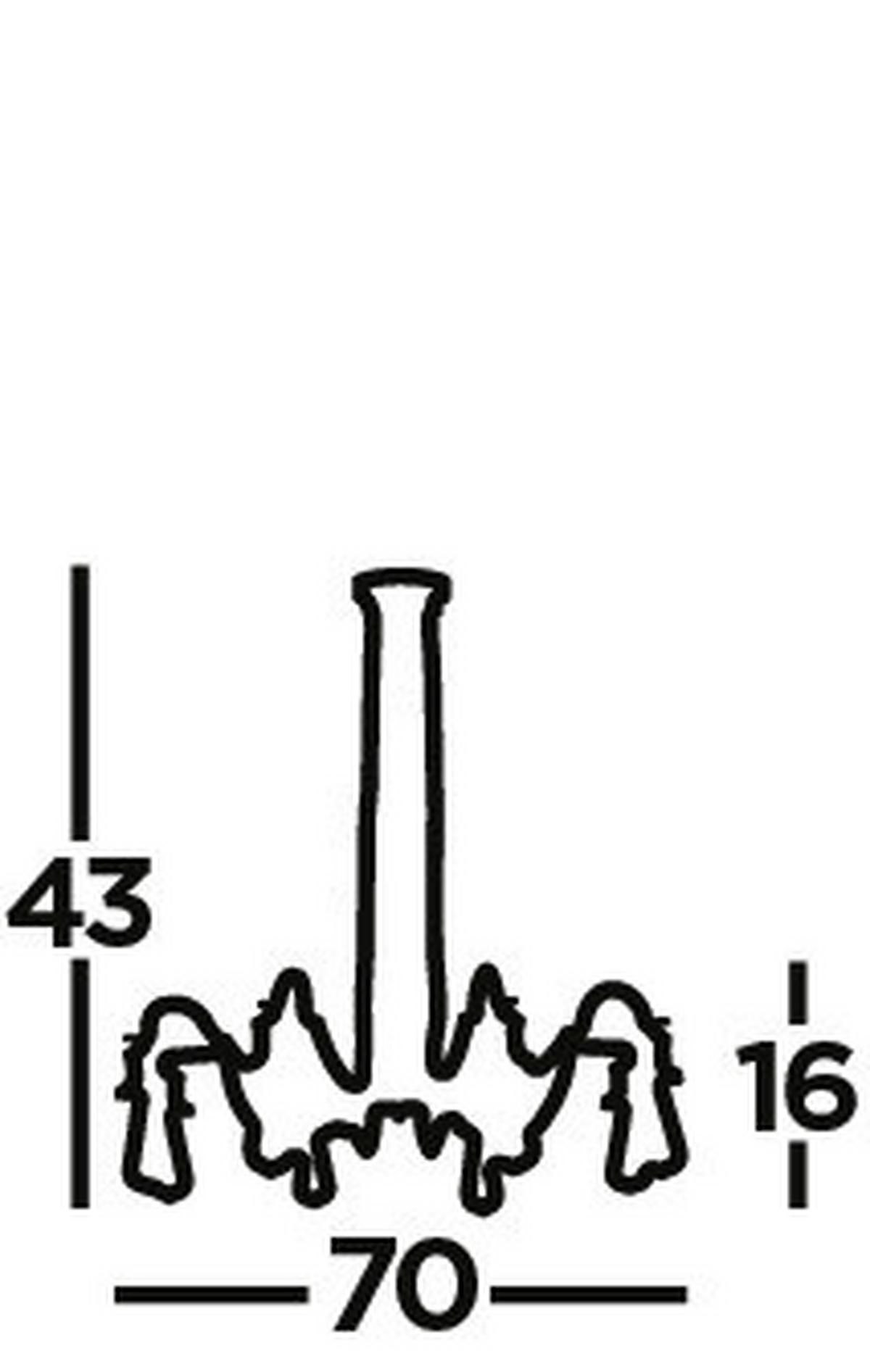 Függőlámpa 1068-8ss Olivia - ezüstszínű, Konventionell, fém (70/43cm)