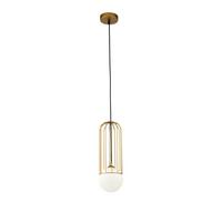 Pendelleuchte Telford Goldfarben max. 25 Watt - Goldfarben/Weiß, Trend, Glas/Metall (12/35cm) - MAYTONI