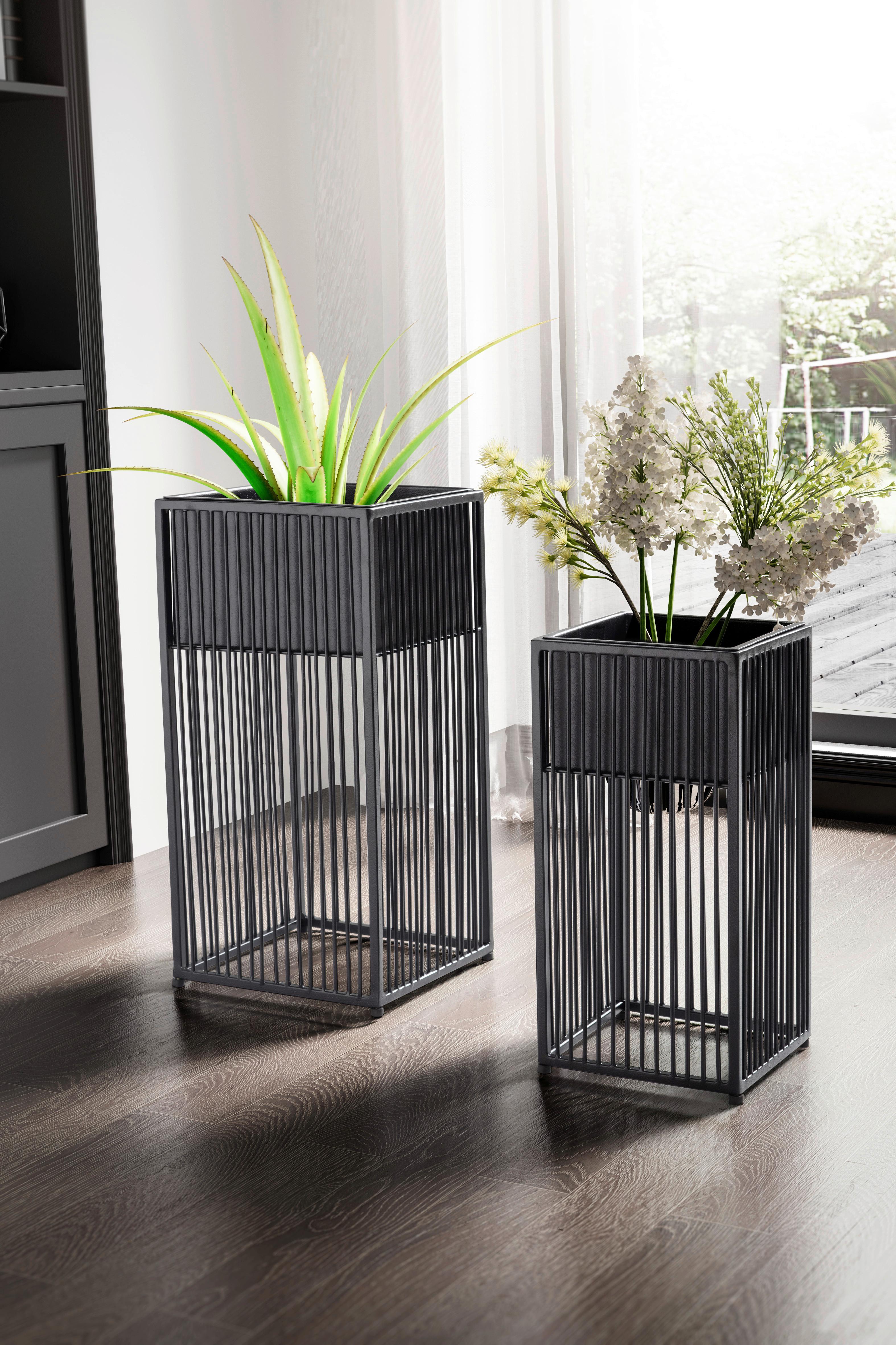 ÜBERTOPF-SET WL6.754 - Schwarz, Design, Metall - MID.YOU
