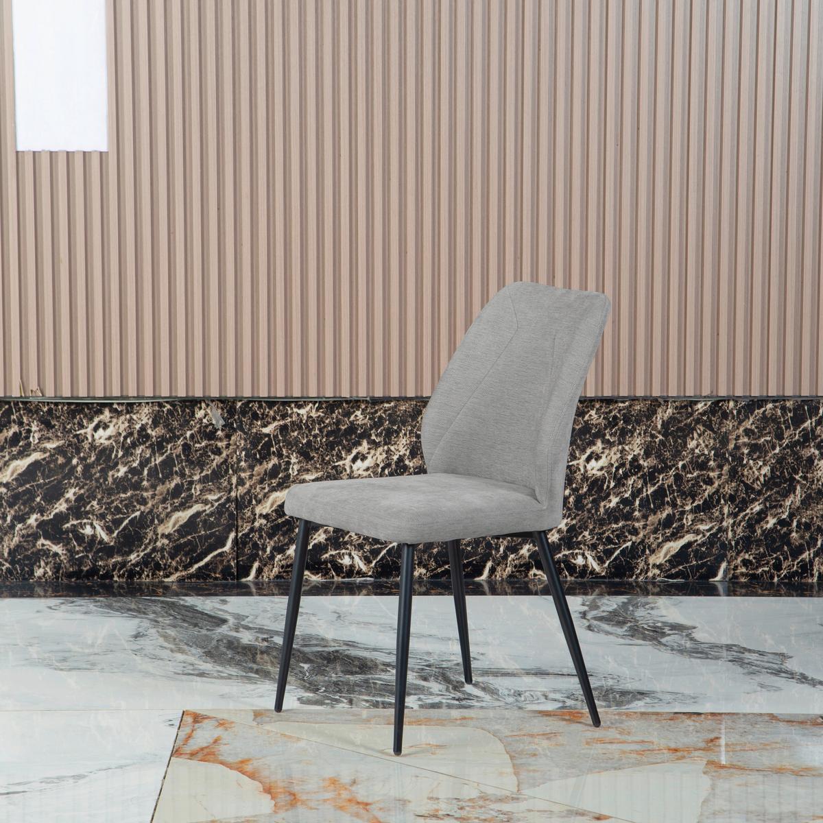 Stolica Tena - siva/crna, Basics, metal/tekstil (46,5/86,5/59cm) - Based