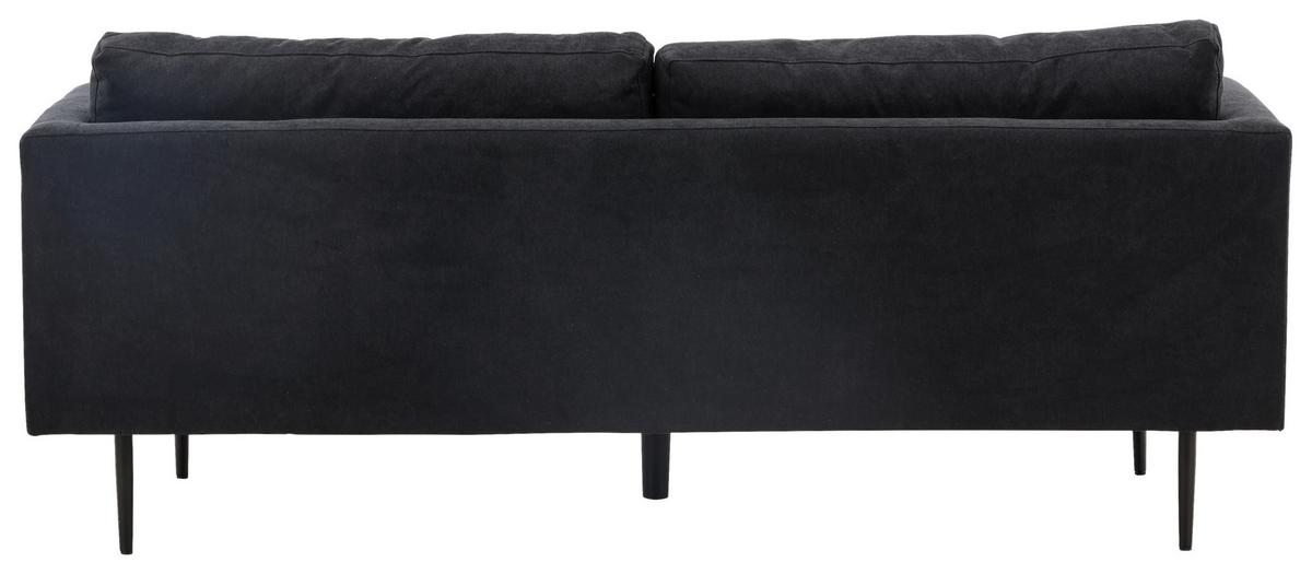 2-SITZER-SOFA BOOM - Schwarz, Design, Textil/Metall (203/84/90cm) - Livetastic
