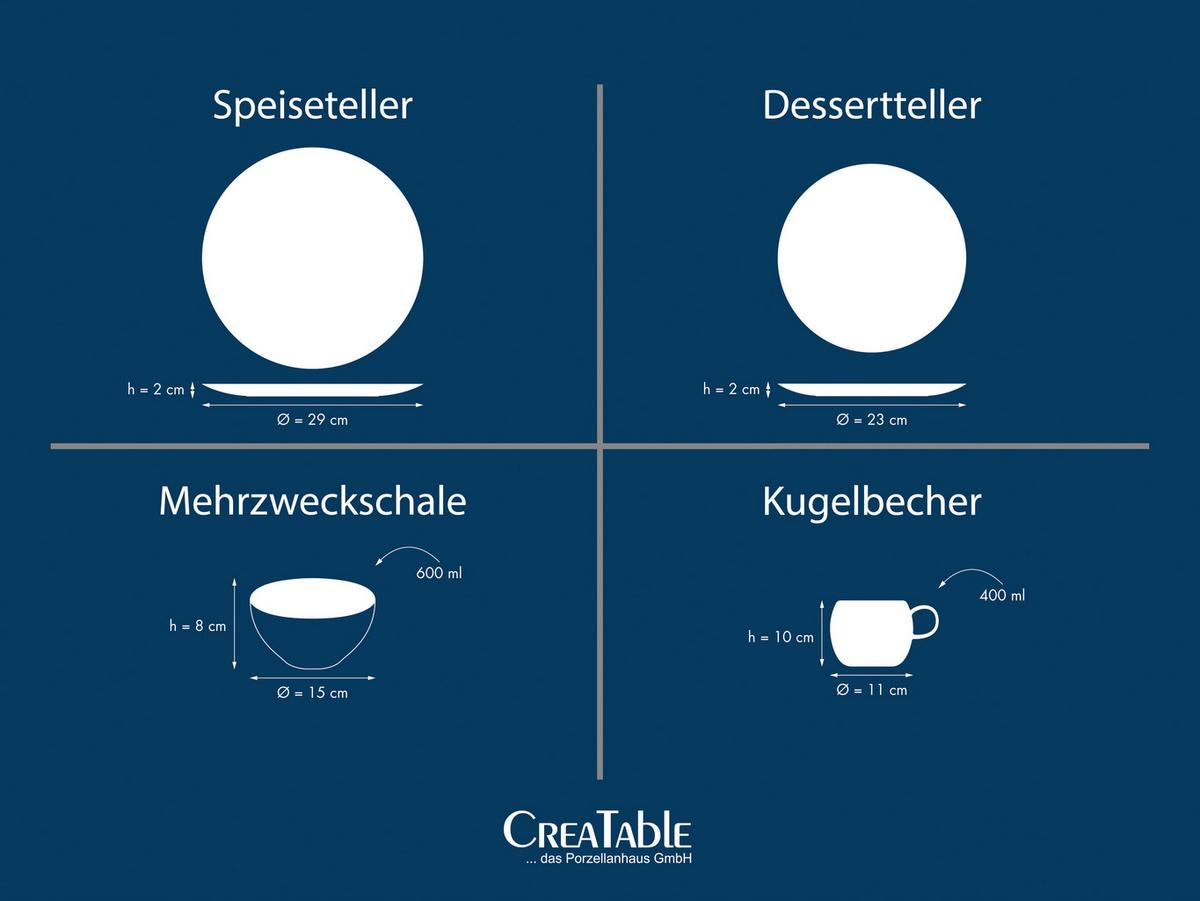 Kombinirani Servis Fjord Bunt, 8-Delni - večbarvno, Moderno, keramika - Creatable