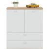 COMMODE LAGO - Wit/Eikenkleuren, Modern, Houtcomposiet (90/100/45cm) - Mömax