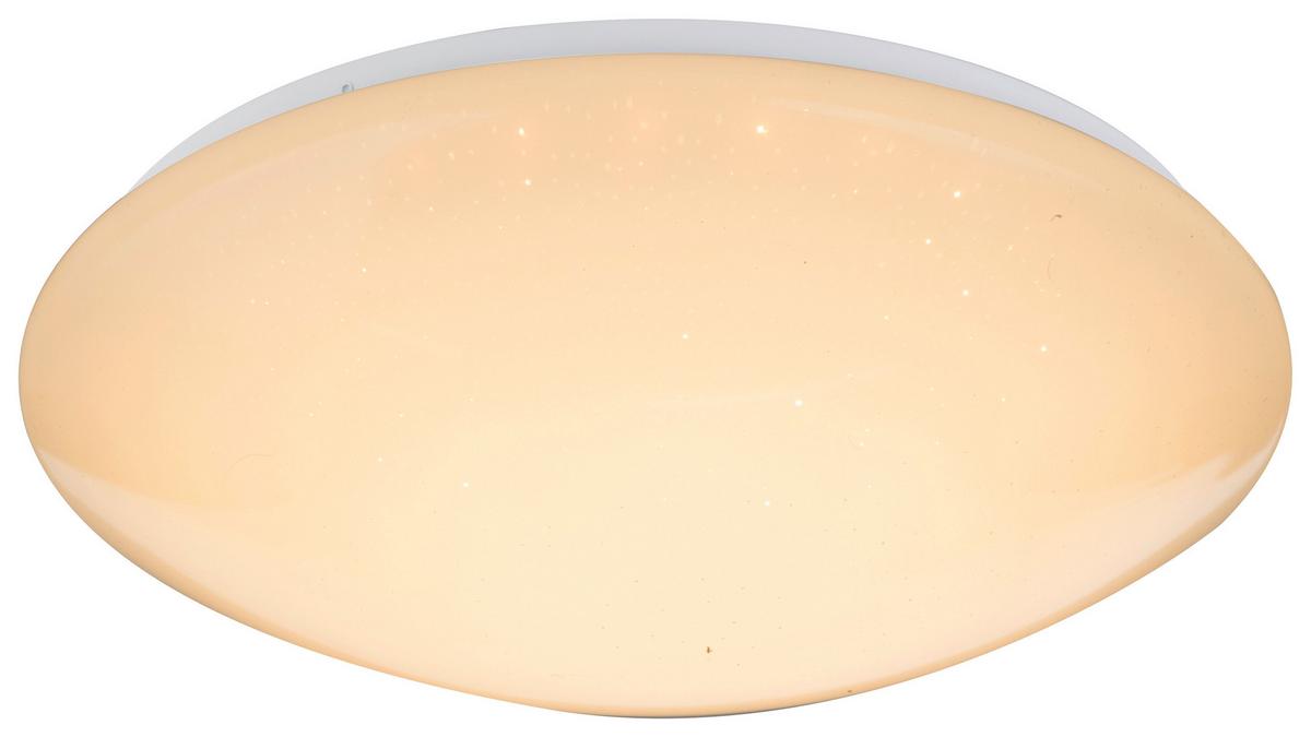 Stropna Led-svetilka Hally, S Sijalko - bela/opal, Basics, kovina/umetna masa (39/11cm) - Globo