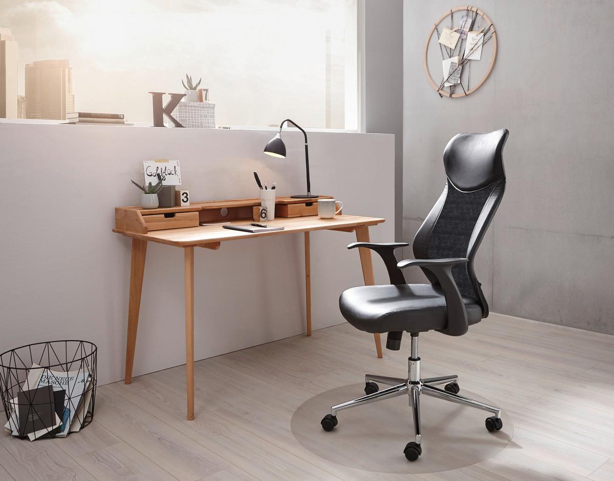 BIURKO STUDENT -LINEA NATURA- - kolor bukowy/buk twardzielowy, Design, drewno (120/65/84,50cm) - Linea Natura