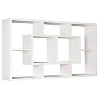 Stenski Regal Alex - bela, Konvencionalno, leseni material (85/47,5/16cm) - MID.YOU