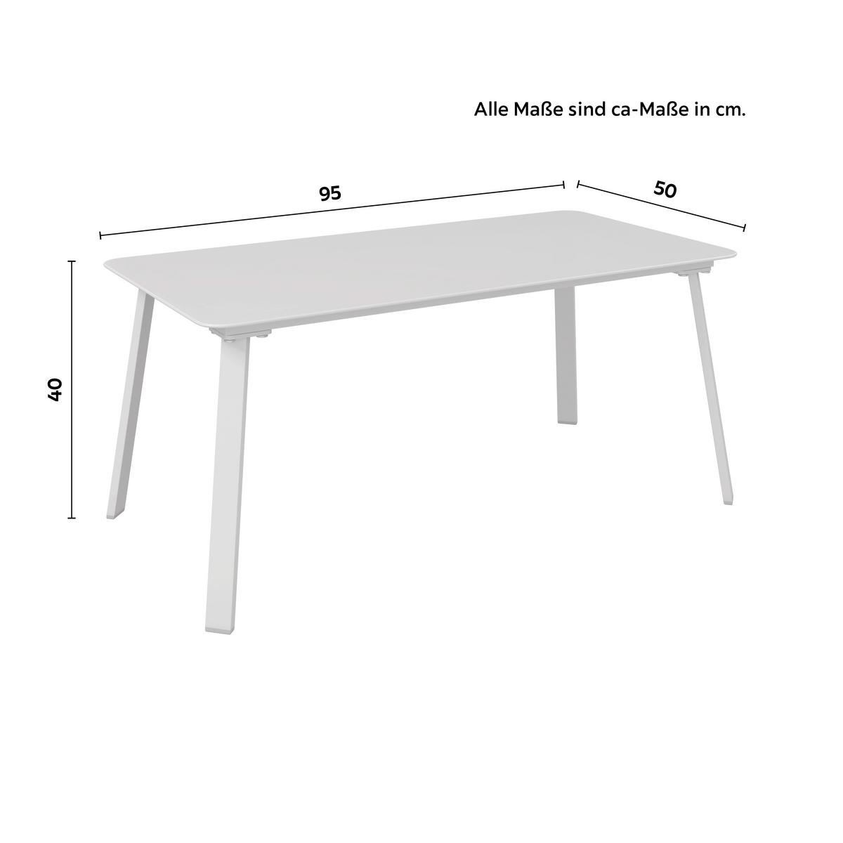 Gartenset Bianco Beige/Teakfarben 4-teilig - Beige/Teakfarben, Basics, Glas/Kunststoff (71/118/77cm) - Mömax