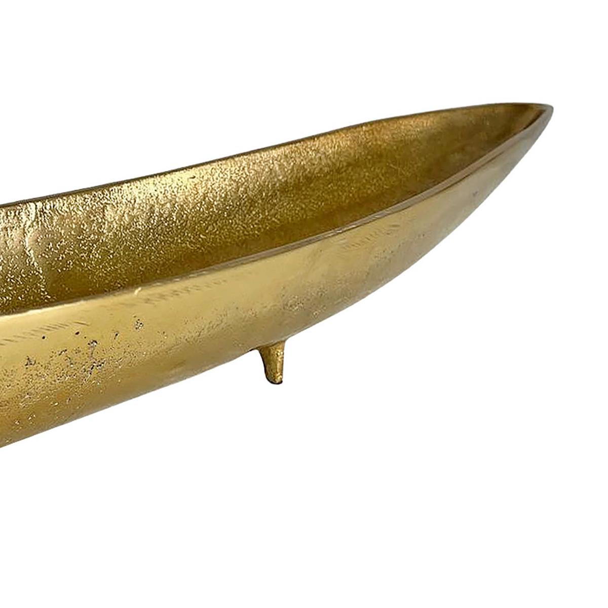 Dekoschale Wl7.567 - Goldfarben, Design, Metall (80/13/7cm) - Livetastic