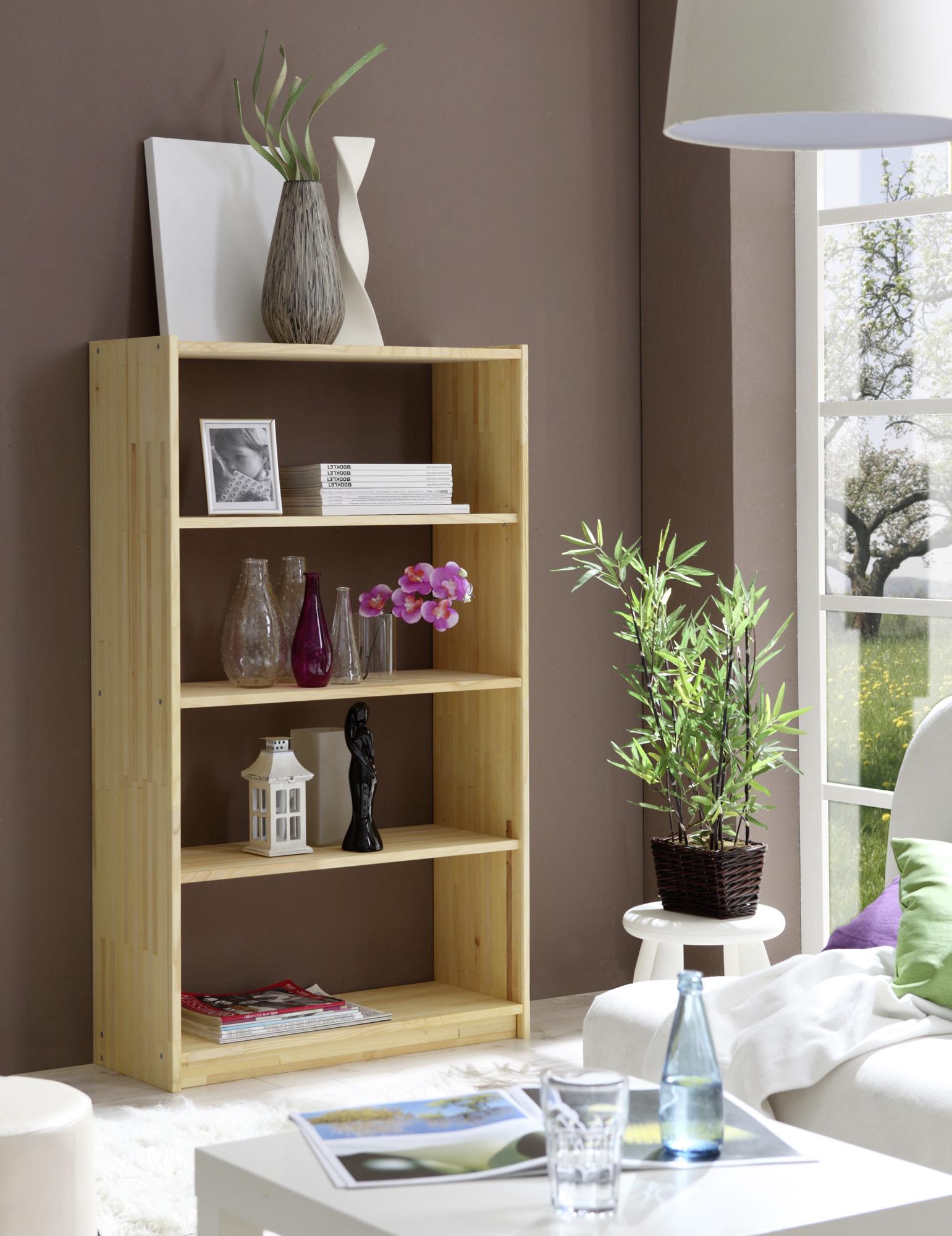 Standregal "Simona", aus Fichte, fichtefarben - Fichtefarben, Basics, Holz (80/145/31cm) - MID.YOU