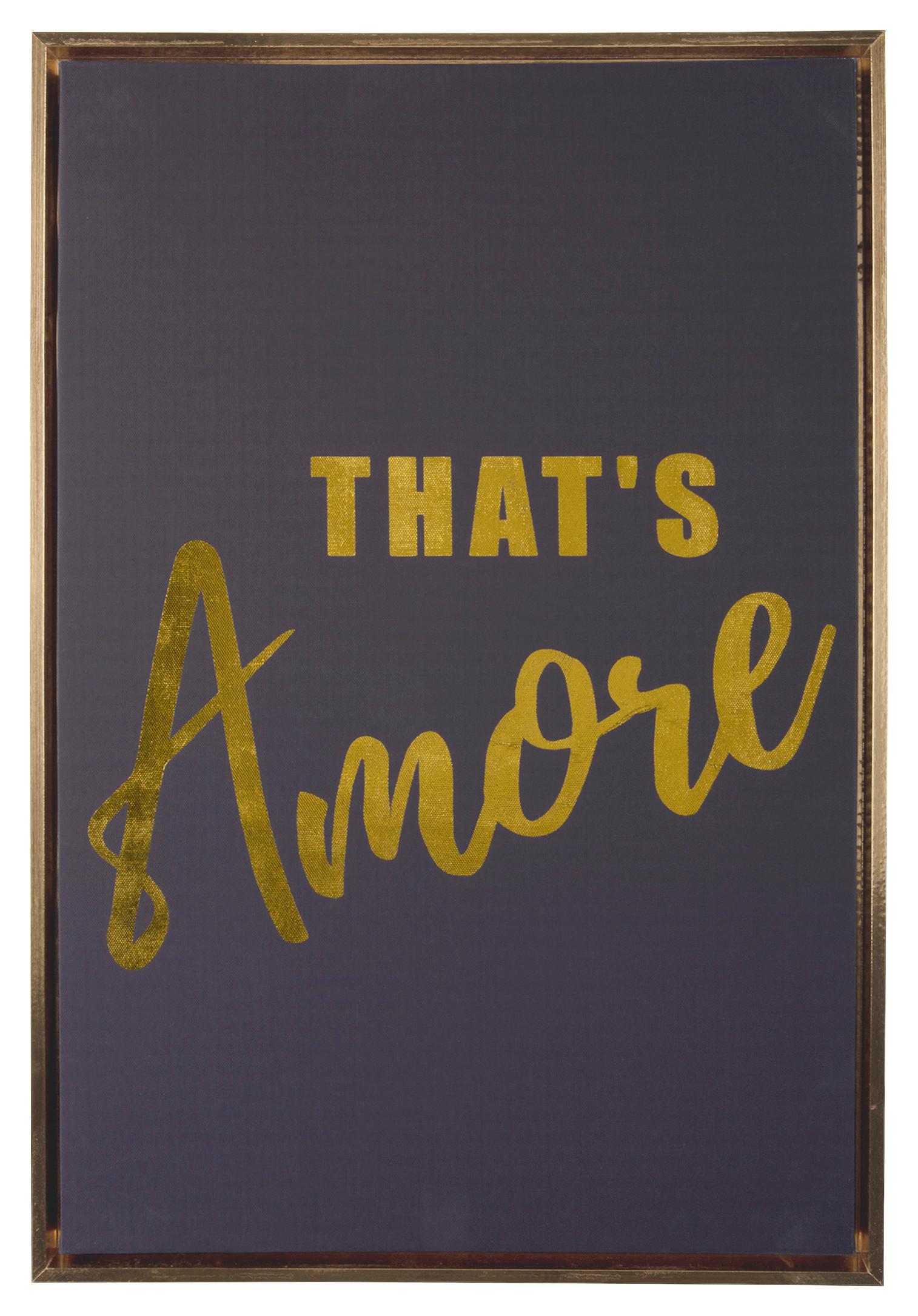 DRUK ARTYSTYCZNY PT4180 - czarny, Basics, materiał drewnopochodny/tkanina (40/60/3,2cm) - Present Time