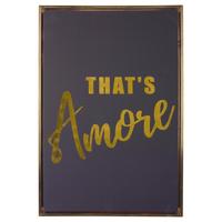 DRUK ARTYSTYCZNY PT4180 - czarny, Basics, materiał drewnopochodny/tkanina (40/60/3,2cm) - Present Time