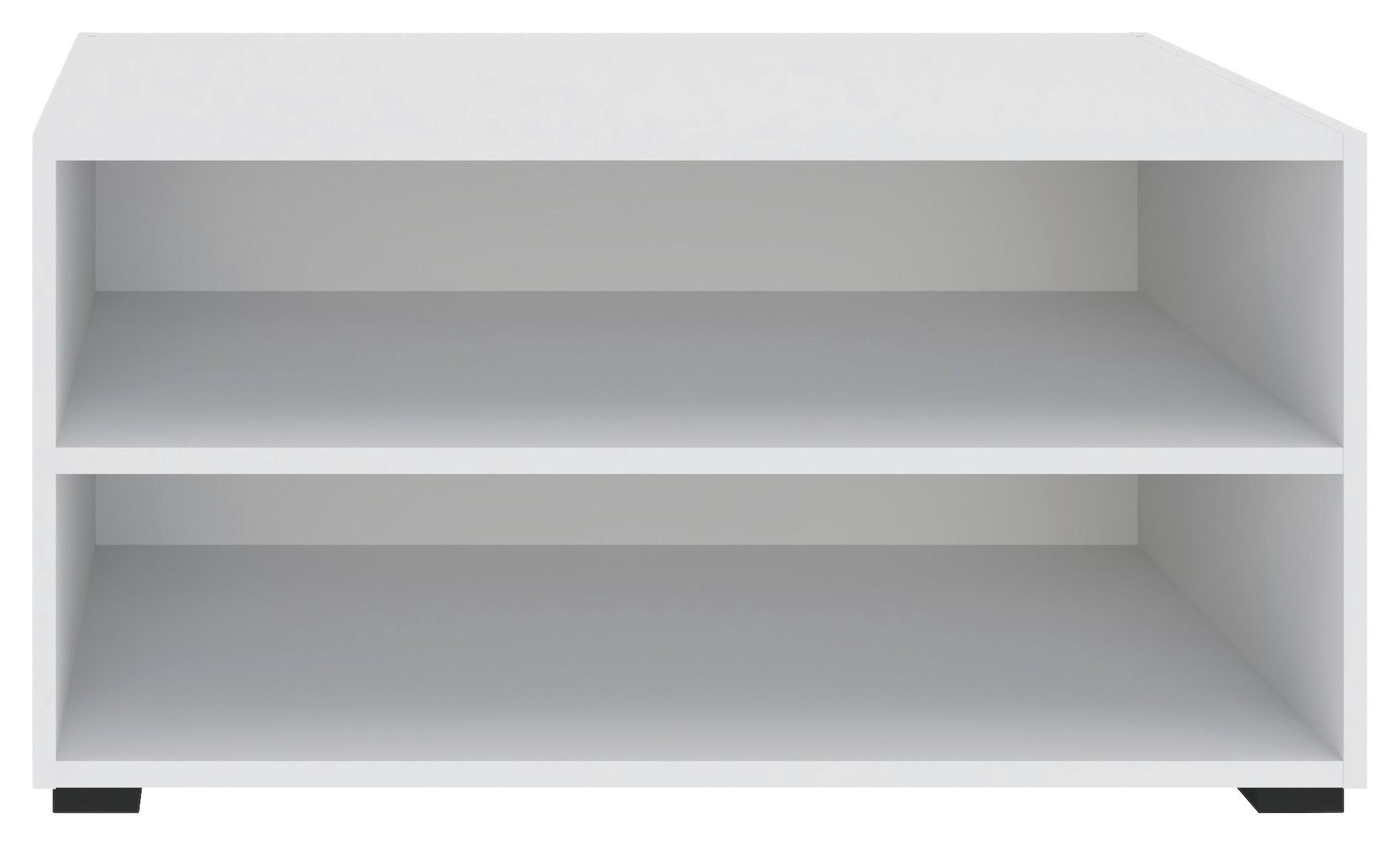 Regal Unit Bele Barve - črna/bela, Moderno, leseni material (91,2/44,8/40cm) - Based