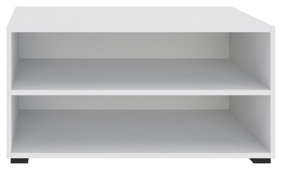 Regal Unit Bele Barve - črna/bela, Moderno, leseni material (91,2/44,8/40cm) - Based