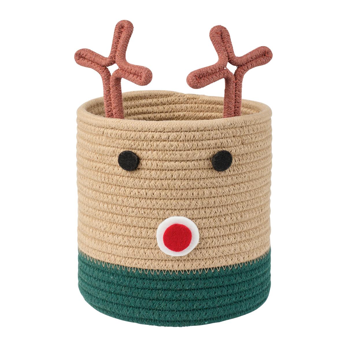 Košara Trixi - svetlo rjava/zelena, tekstil (18/18cm) - Mömax
