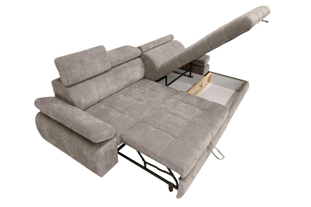 Kutna Garnitura Vegas - crna/taupe, Design, drvo/tekstil (294/173cm) - Modern Living