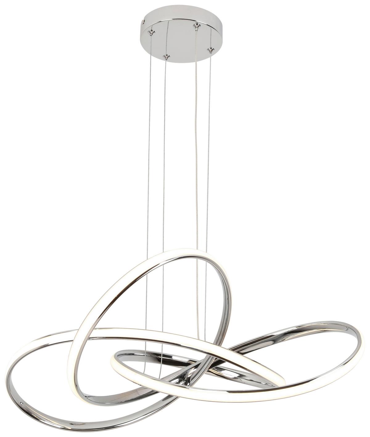 Lampă suspendată cu LED Lenore - culoare crom, Modern, plastic/metal (60/120cm) - Premium Living